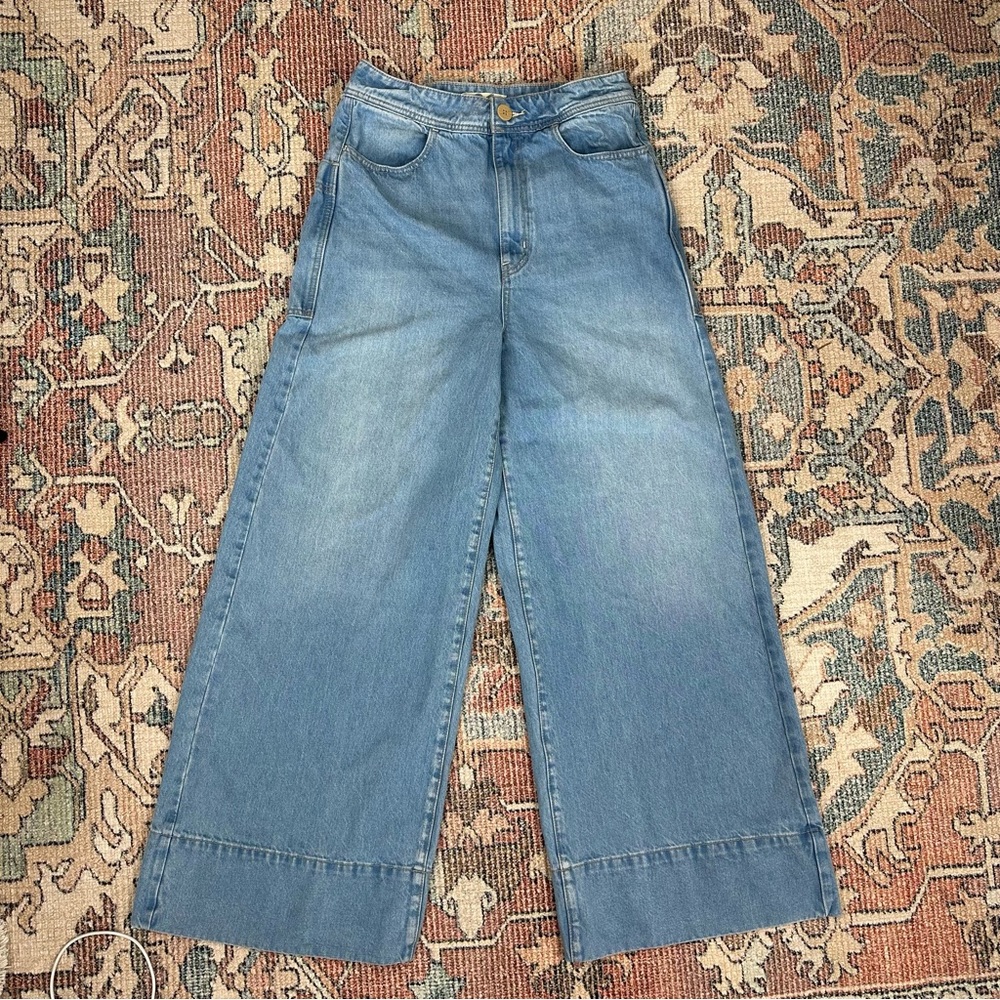 We The Free Wide Leg Jeans High Rise Size 31